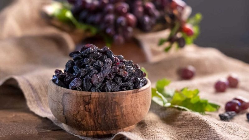 ارزش غذایی مویز بسیار بالاست